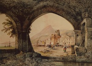 Een dorpsvergadering, Italië door Consalvo Carelli