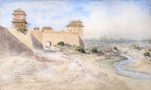 Hata Men. Een van de Zuidelijke Poorten van de Tartaarse Stad, Peking 1879