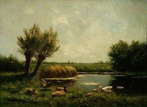Eendenvijver door Constant Artz