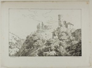 Landschap door Constant Bourgeois