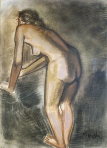 Staand naakt, door Constant Permeke (1886-1952). België, 20e eeuw.