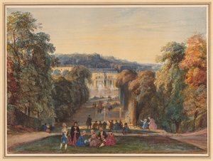 In het park van Saint Cloud door Constant Troyon