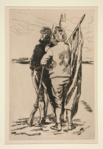 Oorlog van de boeren door Constantin Emile Meunier