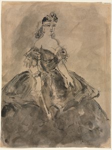 Op het Bal recto, La femme à l