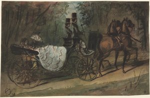 Koets in het Bois de Boulogne