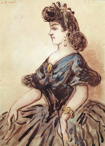 Halflang portret van een vrouw