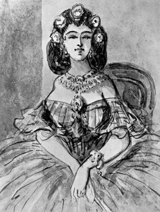 Portret van een dame, 19e eeuw, 1930