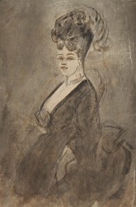 Driekwart Lengte Portret van een Vrouw