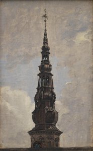 De Grote Spits van Kasteel Kronborg. Studie door Constantin Hansen