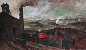 Dutch: Mijnstreek Mining Area door Constantin Meunier