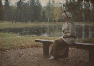 Olga Victorovna Dmitrieff door Constantin Mitrofanovitsh Flórinsky