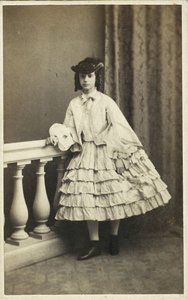 Portret van prinses Dagmar van Denemarken 1847-1928, 1860 door Copenhagen Photo studio E. Lange