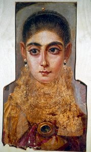 Koptische kunst: jonge vrouw genaamd 