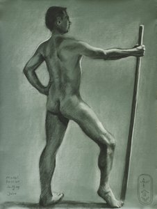 Klassieke studie van een mannelijk figuur door Corné Akkers