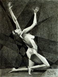 Dynamische geometrische danseres door Corné Akkers