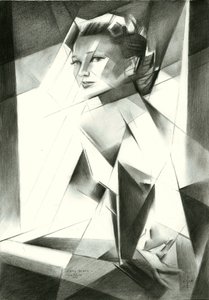 Vrouwenportret met facetten