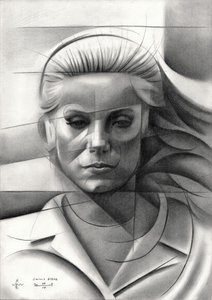 Geometrisch vrouwenportret