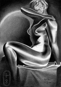 Stralende Art Deco-vrouw