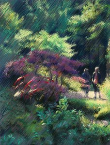 Een levendige wandeling door de tuin door Corné Akkers