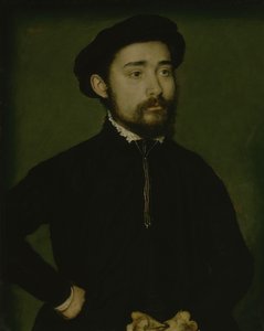 Portret van een Man met een Handschoen