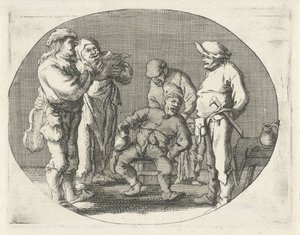 Zingend boerengezelschap door Cornelis A. Hellemans