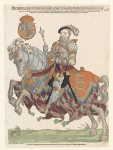 Portret van Hendrik VIII van Engeland door Cornelis Anthonisz. (manner of)