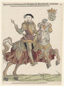 Portret van Koning Hendrik II van Frankrijk te paard, 1542-1543