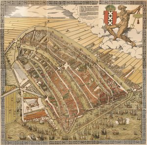 De Grote Kaart van Amsterdam in 1544 door Kornelis Antoniszoon... behorende bij het vijfde deel der geschiedenis van Amsterdam / door J. Ter Gouw, gefotografeerd naar het origineel... door Cornelis Anthonisz.