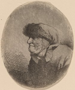 Buste van een oude vrouw door Cornelis Pietersz Bega