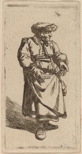 Oude Vrouw Staand door Cornelis Pietersz Bega