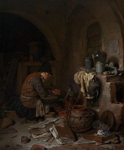 De Alchemist door Cornelis Pietersz Bega