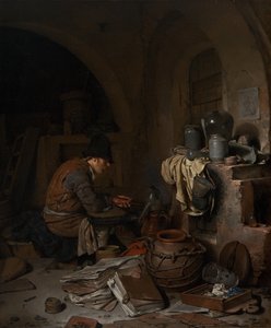 De Alchemist door Cornelis Pietersz Bega