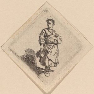 De Vrouw met de Kruik, Staand door Cornelis Pietersz Bega