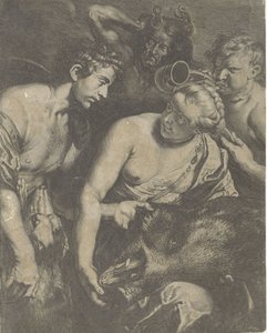 Meleager en Atalanta door Cornelis Bloemaert (II)
