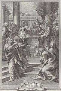 Sint Paulus predikend in Athene, 1679