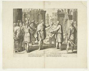 Karel V laat een klooster bouwen, 1555, nr. 8 door Cornelis Boel