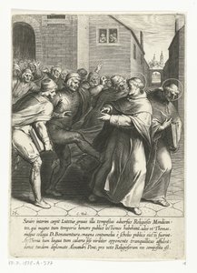 Thomas en de heilige Bonaventura worden uit de universiteit verdreven