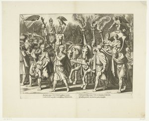 Triomfwagen van Karel V en Ferdinand, na de bevrijding van Wenen van de Turken, ca. 1532, nr. 7