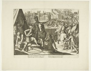 Verovering van Rome, 1527, nr. 2 door Cornelis Boel