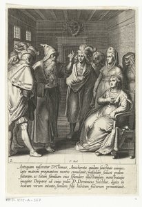 Voorspelling aan de moeder van Thomas van Aquino door Cornelis Boel