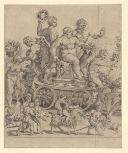 Triomf van Bacchus (linker plaat)