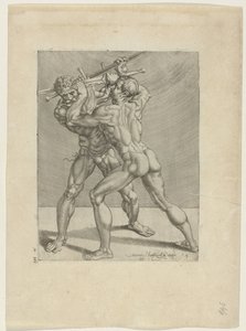 Twee zwaardvechters