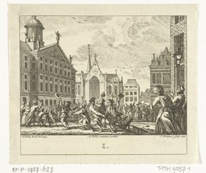 Opstand bij de begrafenis van Daniël Raap op de Dam te Amsterdam in 1754