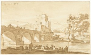 Ponte Molle bij Rome
