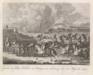 Prins Willem George Frederik in de slag bij Lannoy, 1793