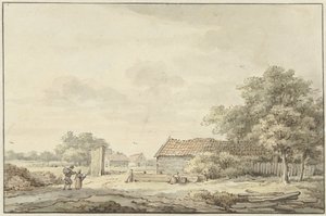 Landschap met boerderijen