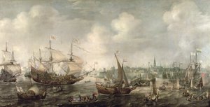 De aankomst van Fredrick V in Vlissingen in 1613