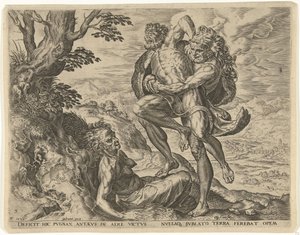 Hercules worstelt met Antaeus
