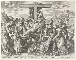 Kruisafneming door Cornelis Cort