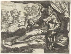 Liefde (Caritas) door Cornelis Cort